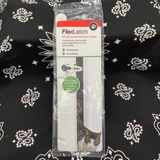 FlexLatch Pet Door Holder Latch XL White No Screws NEW