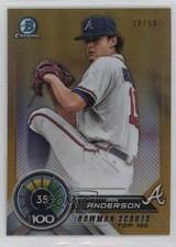 2018 Bowman Scouts' Top 100 Gold Refractor 10/50 Ian Anderson #BTP-35 13iq