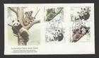 Australia China 1995 joint issue FDC Pandas / Koalas Fleetwood
