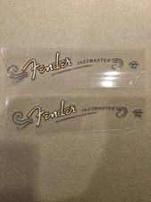 2 PC. Fender JazzMaster Gradiant Outlined Raised UV DTF Instant Headstock Decal