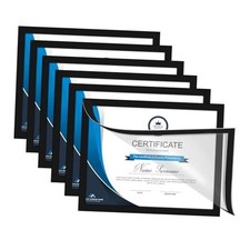 8.5 x 11 Certificate Frames Set Of 6, Self Adhesive Picture Frames 8.5 x 11,