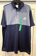 adidas Brand Men's Size XL Dark Blue Active Performance Polo Shirt New with Tags