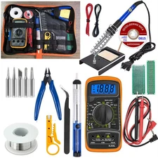 60W Electric Soldering Iron Welding Gun Tool Kit Solder Wire Desoldering Pump US