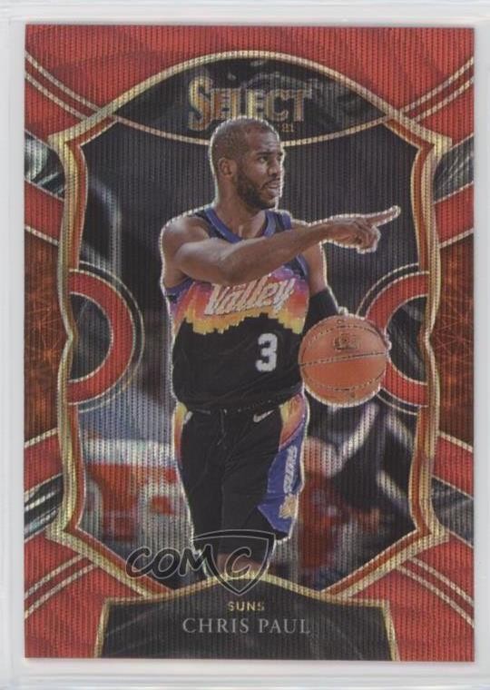 2020-21 Panini Select Concourse Red Wave Prizm Chris Paul #10 4m4