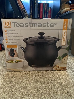 Toastmaster 4 Quart Cauldron Slow Cooker with Removable Crock Pot Halloween New