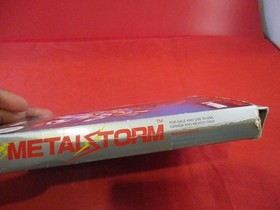 Metal Storm (Nintendo NES) COMPLETE w/ Box manual game poster WORKS!