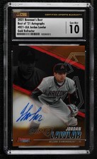 2021 Bowman's Best of Gold Refractor 21/50 Jordan Lawlar CSG 10 Auto 8x7