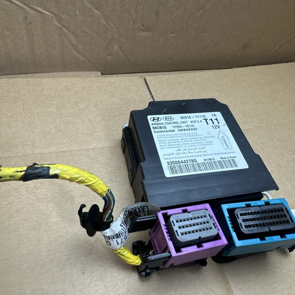 KIA PICANTO SRS MODULO CONTROLLO ECU 2011-2017 MK2 95910-1Y110 AIRBAG ECU #43 - Immagine 2 di 4