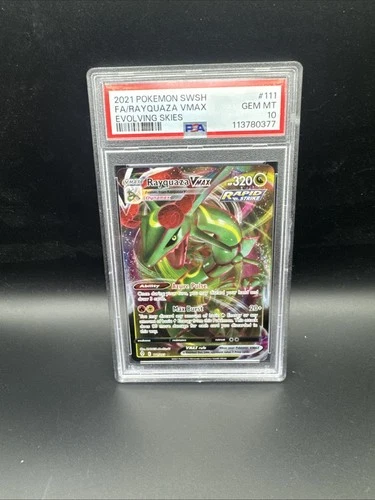 Rayquaza VMAX 111/203 Evolving Skies Holo PSA 10
