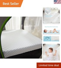 Waterproof Pack and Play Mattress 38x26x3 Memory Foam Naps Sleep Pad Breathable