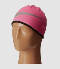 Nike Kid's Girl's Pink Logo-Print Therma Fit Warm Beanie Hat Size, 7/16