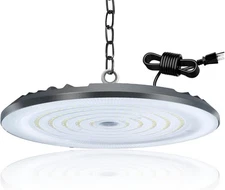 150W UFO LED High Bay Light, 21000LM 6500K, IP66 Shop Fixture, Pendant