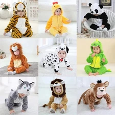 Baby Tiger Lion Dinosaur Costume Kigurumi Cartoon Animal Romper Infant Toddler