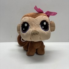 Hasbro Littlest Pet Shop LPS Plush Large Brown Monkey 17” Stuffed Animal