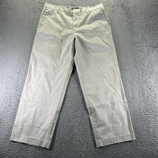 Dockers D2 Pant Mens 36x29 Gray Cotton Khaki Straight Stretch Utility Workwear