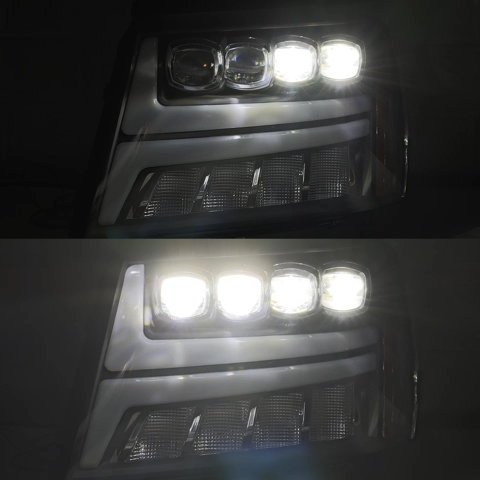 Faros negros para Chevrolet Tahoe/07-13 Avalanche serie LED NOVA Foto 3 de 4