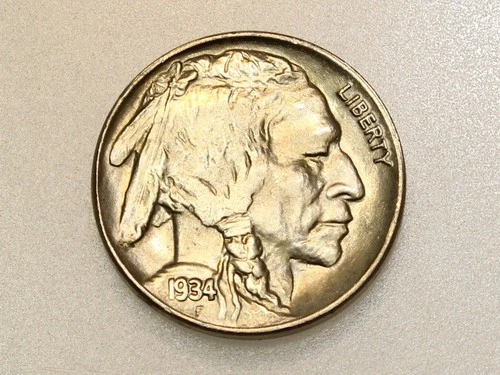 1934 5C BUFFALO NICKEL FIVE CENT PIECE CH/GEM BU