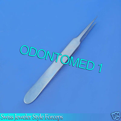 Swiss Jeweler Style Forceps 4'' Titanium Surgical Instruments T.T-283
