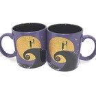 New 2X Disney Nightmare Before Christmas Jack Skellington & Sally Glitter Mugs