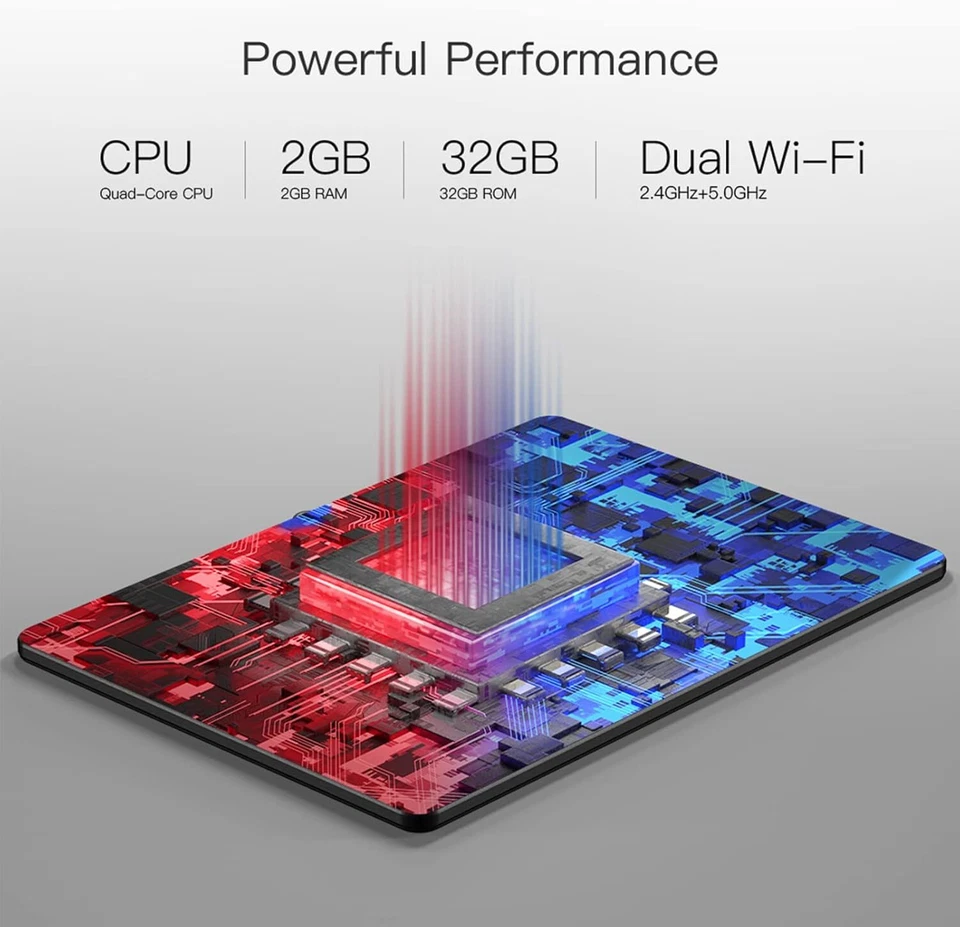 Dragon Touch Android Tablet 10.1" WiFi Tablet Quad Core Processor Dual Camera - Image 3 of 4