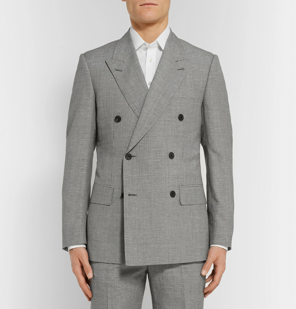 LOST特注【vintage】セットアップ ダブルスーツ 霜降りグレー LOST特注【vintage】セットアップ ダブルスーツ シックグレー