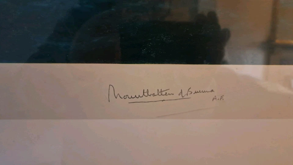 HMS Cavalier Framed Print Signed By Lord Mountbatten & Robert Taylor 11/2000 - Image 4 of 4