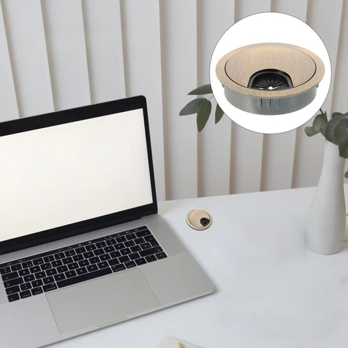  2 Pcs Cable Hole Cover Desk Cord Wire Covers Office Grommet Kitchen Counter