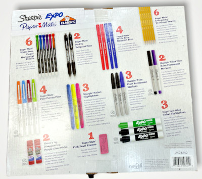 Sharpie Expo Paper Mate Elmer's Back to School Supply 36Pcs pen marker pencils