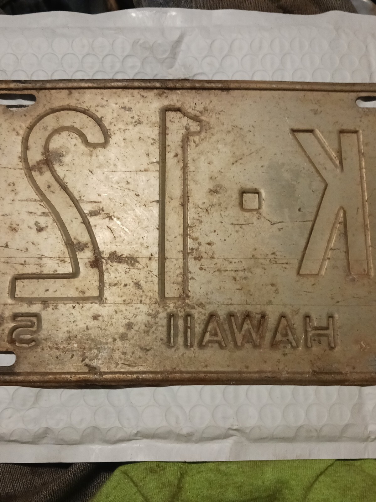 Vintage 1951 Hawaii License Plate eBay