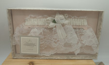Hallmark White Wedding Bridal Garter In Original Box USA Made