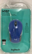Logitech - M187 - Wireless Optical MINI Mouse with Nano Receiver - Blue