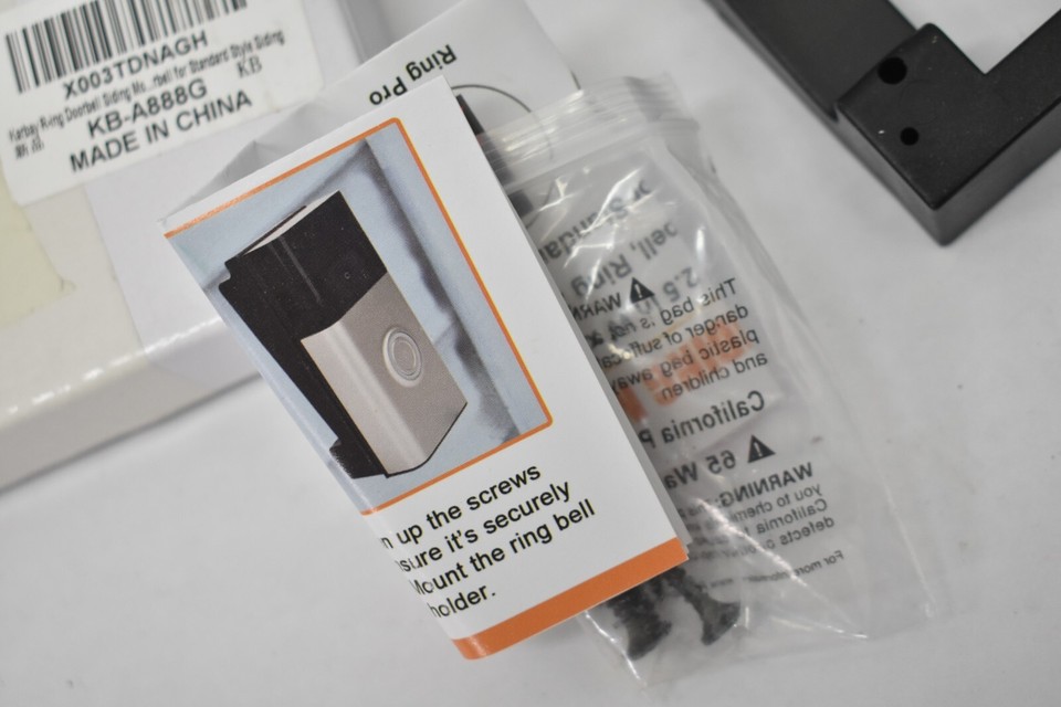 Karbary Siding Mount Vinyl Angle Adjustable For Ring Video Doorbell