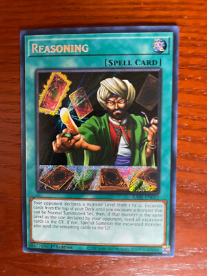 reasoning yugioh card restrict deck Gate Turbo Deck Control Thousand Eyes Restrict Yugioh may be 1st or Unlimited Edition YuGiOh Reasoning RA01-EN052 1st Ed