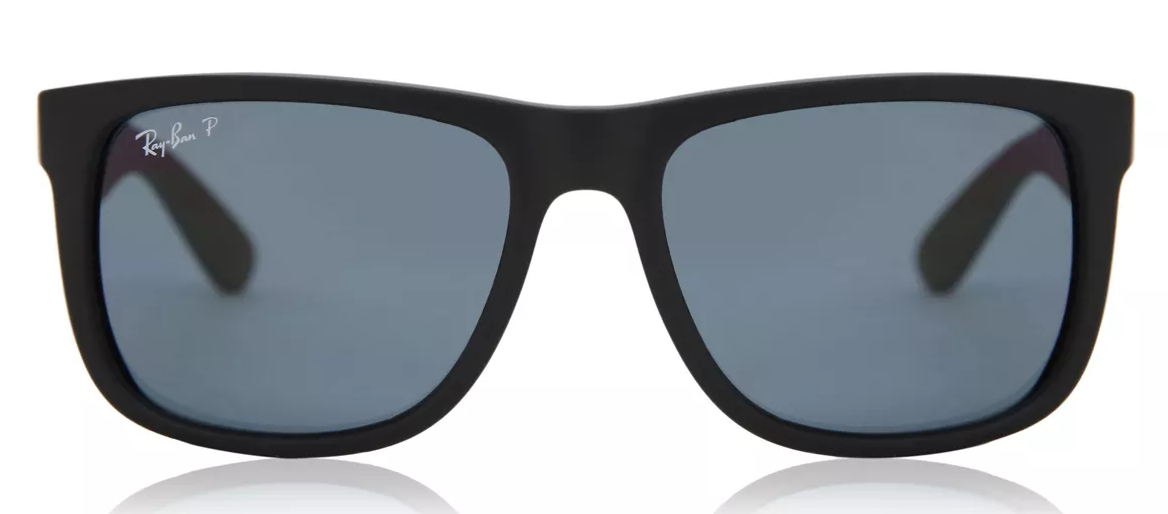 Ray-Ban Justin Polarized Blue Classic Black Frame Sunglasses