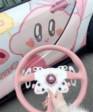 Pink Style 14 Inch Steering Wheel Universal Racing Wheel For Omp Modification Pink Style 14 Inch Steering Wheel Universal Racing Wheel For Omp Modification