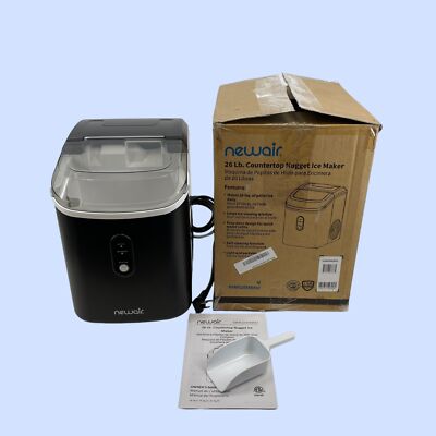 NewAir 26 lb Countertop Nugget Ice Maker NIM026MBN0 Black #NO6665