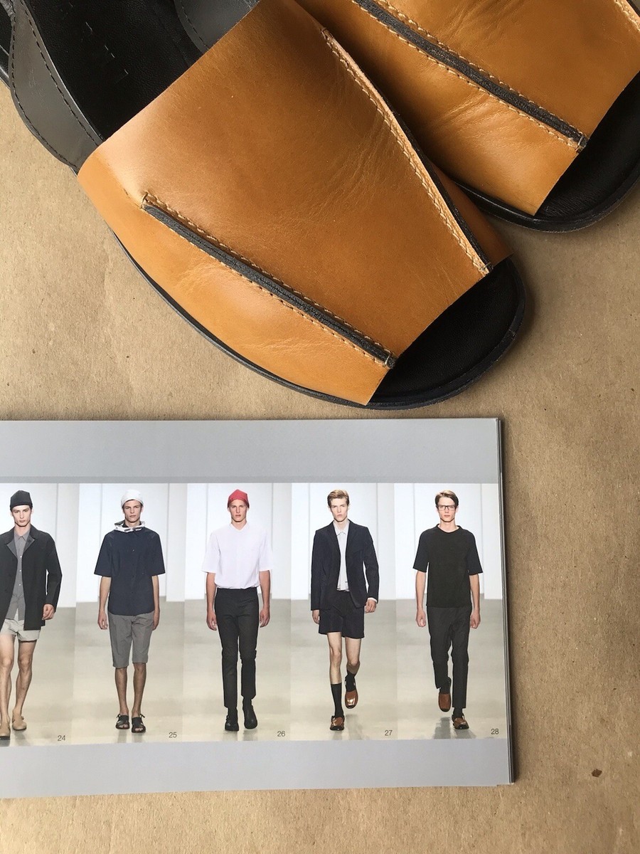 サンダル MARNI Men Sandals SBMR004004 P524600M30 Brown Brown leather Fussbett | Marni