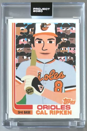 TOPPS PROJECT 2020 #303 CAL RIPKEN, JR by Keith Shore 1982 ORIOLES * FREE SHIP