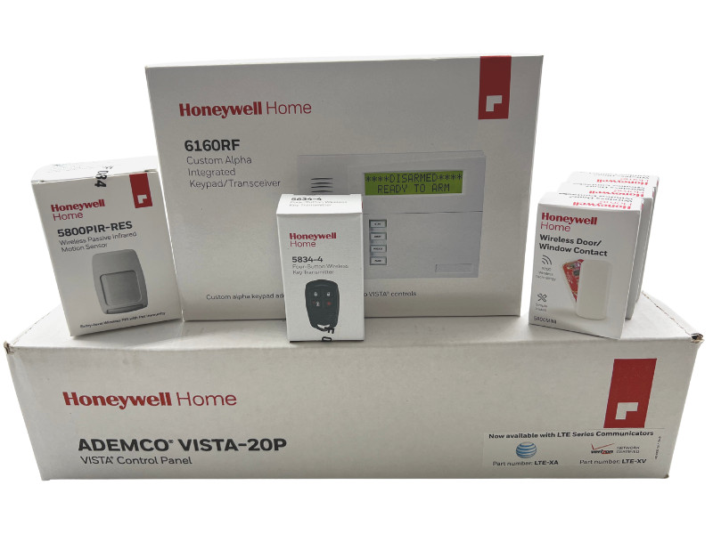 Honeywell Home Vista-20P, 6160RF, 3-5800MINI Sensors, 5800PIR, 5834 (NEW) 