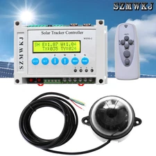 Dual Axis Solar Panel Tracking Electronic Solar Tracker Controller W/ IR Remote