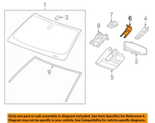 GM OEM 14-22 Canyon Windshield Glass-Mirror Cover Insert 23316901