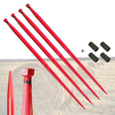 Frontladerzinken 1100mm M22x1.5 Zinken Großballenzinken 4x + Buchsen