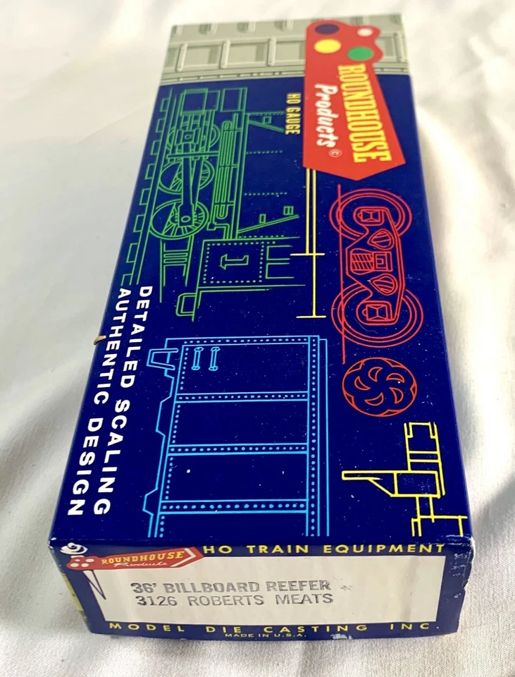 Ho Scale Roundhouse HO 3126 Bilaboard Reefer Car Kit "Robert Meats" Vintage - Image 3 of 3