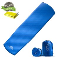 Premium Self-inflating Sleeping Pad - W/ Free Emergency Blanket - Lightweight... on sale Premium Self-inflating Sleeping Pad - W/ Free Emergency Blanket - Lightweight... on sale