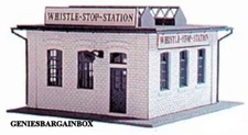 HO 1:87 Scale WHISTLE STOP STATION Kit Model Power New in Box Sealed 444