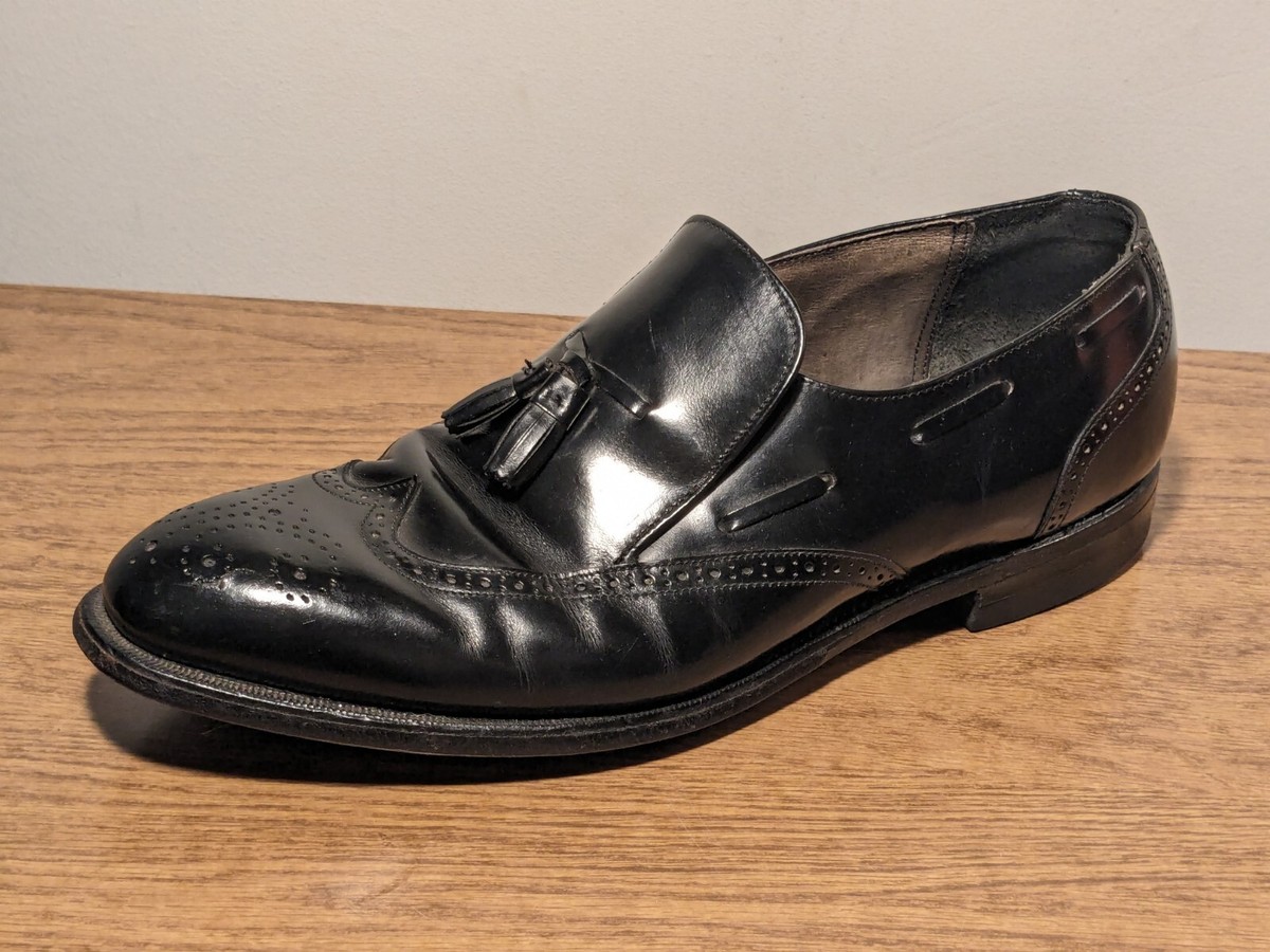 Hanover Masterflex Black Leather Wingtip Oxford‎ Dress Shoes Mens Size 13 D B Men main image 2
