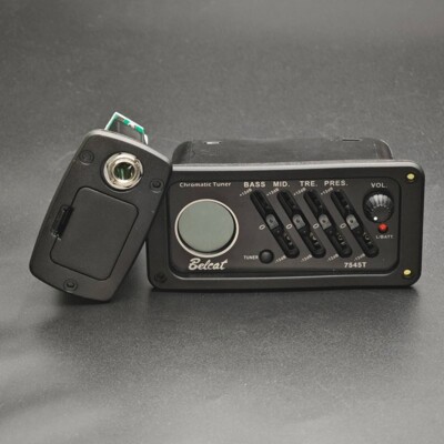 Belcat EQ-7545T 4 Band Acoustic Guitar Pickup EQ Preamp Equalizer