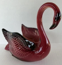 Mid Century Pink Flamingo Planter Ceramic Maddux California Pottery