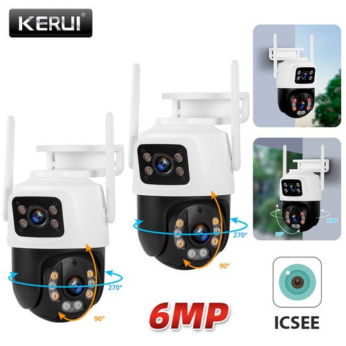 KERUI 8CH 6MP PTZ LCD Monir NVR Kit CCTV Security Camera System with 500GB HDD - Picture 15 of 16