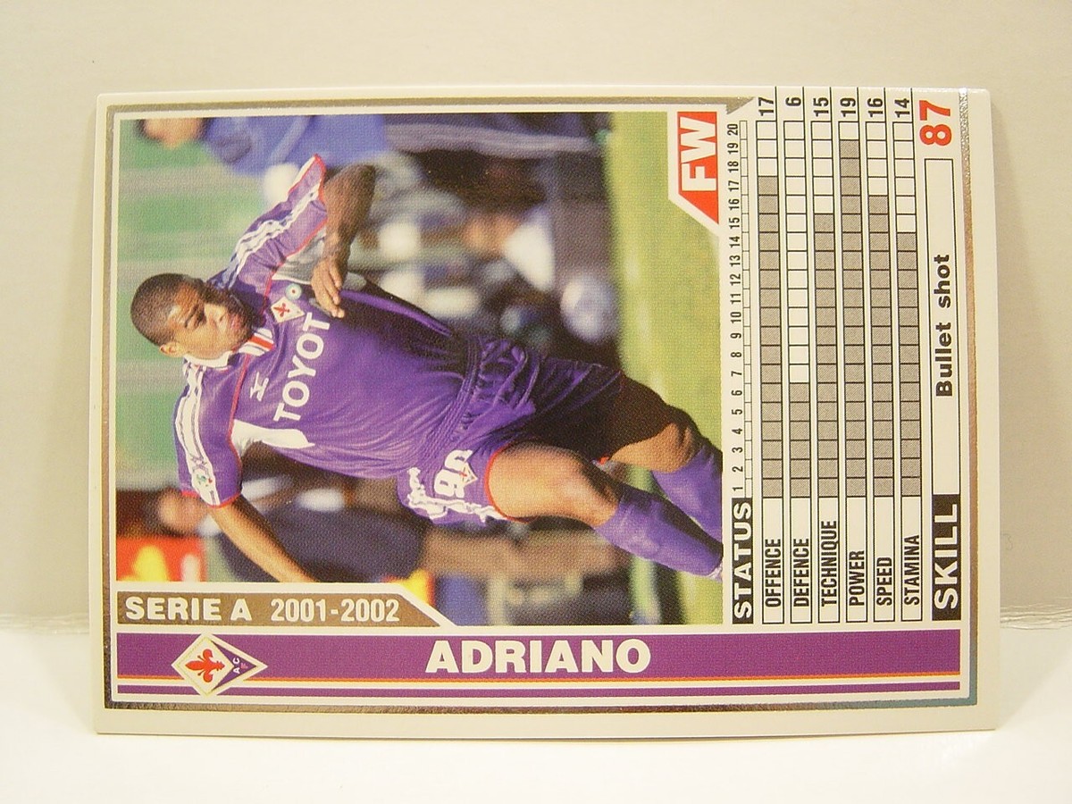 Panini WCCF 2001-02 Adriano Leite Ribeiro 1982 Brazil No.90